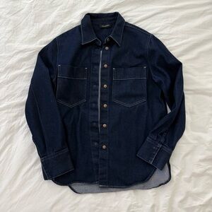 Goldsign Navy Indigo Denim Shirt